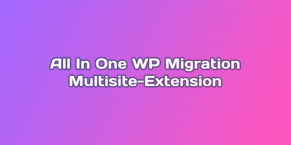 All-in-One WP Migration Multisite Extension
